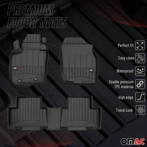Toyota RAV 4 Floor Mat - Omac - Proline TPE Premium - Black - '06-'12